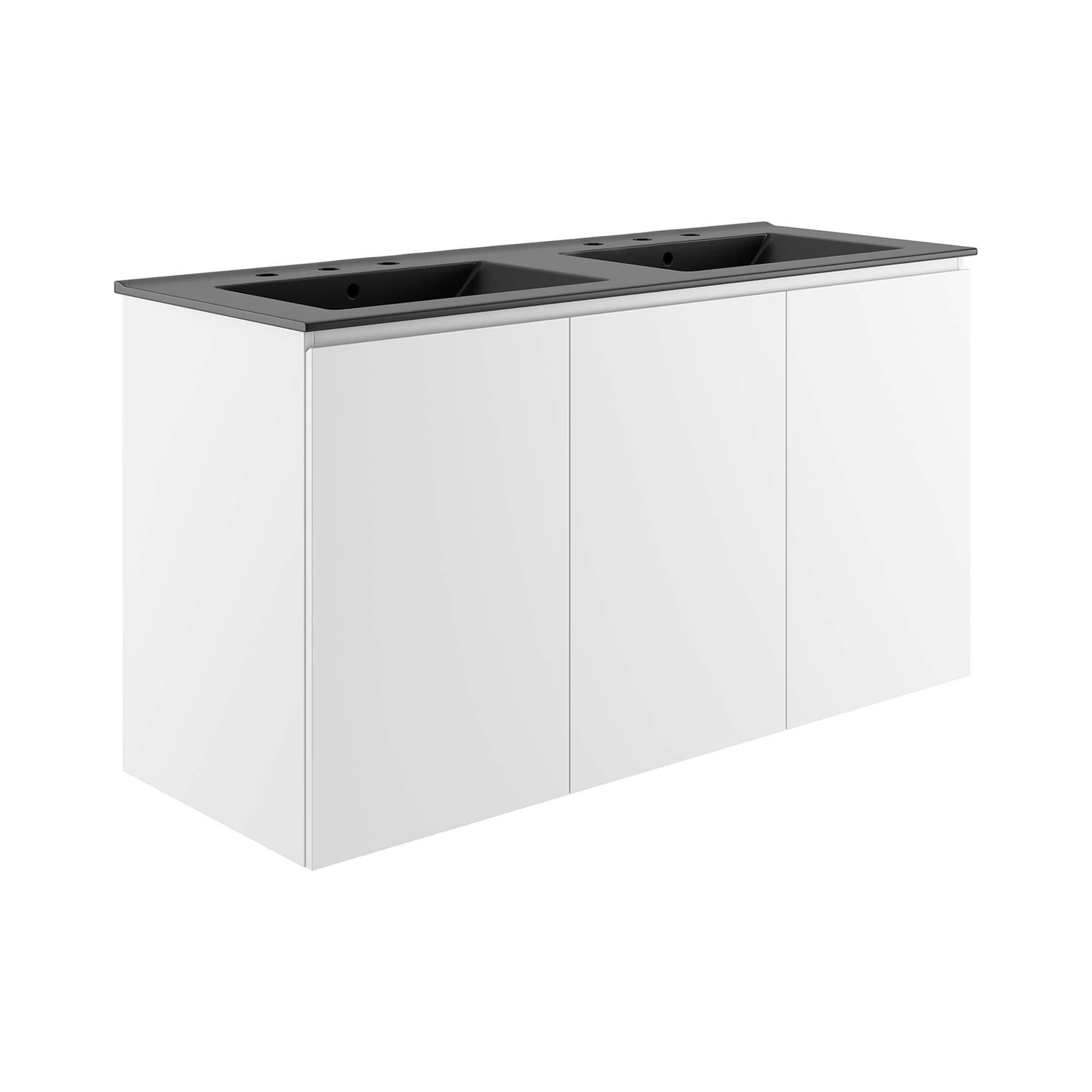 White Black / 48" Double