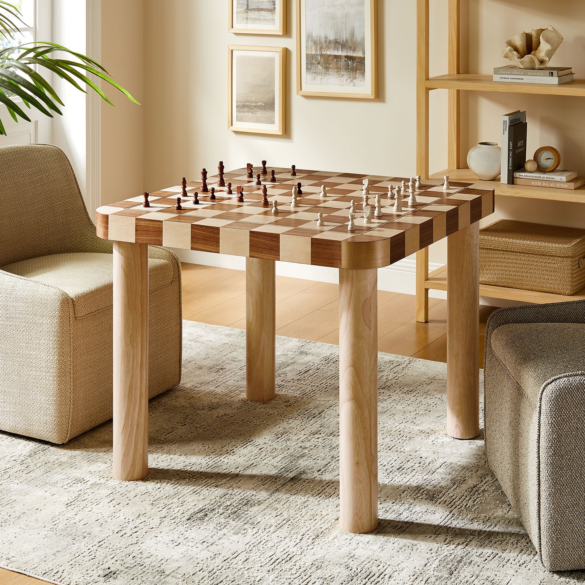 Oak and Walnut