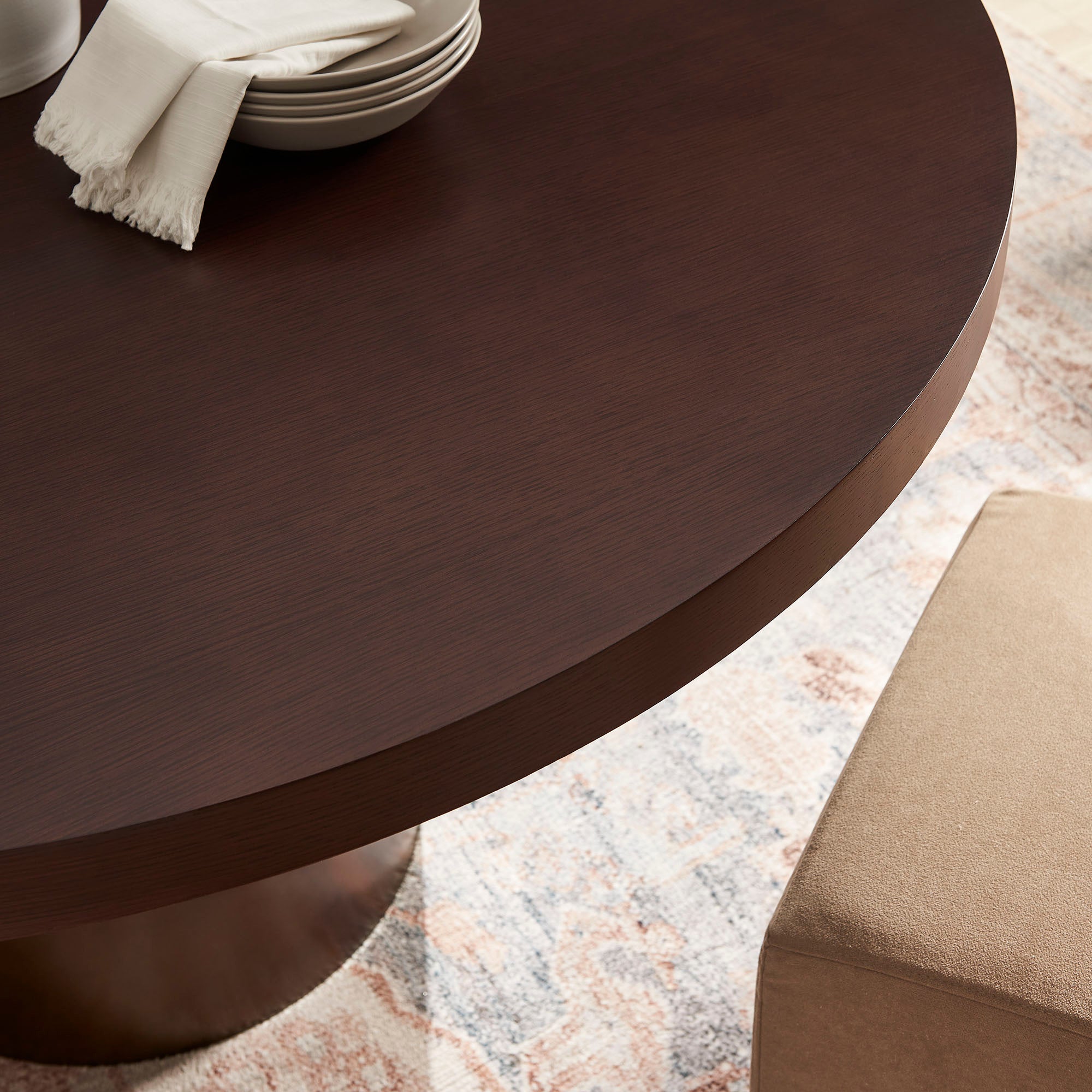 Dark Walnut Burnished Brass