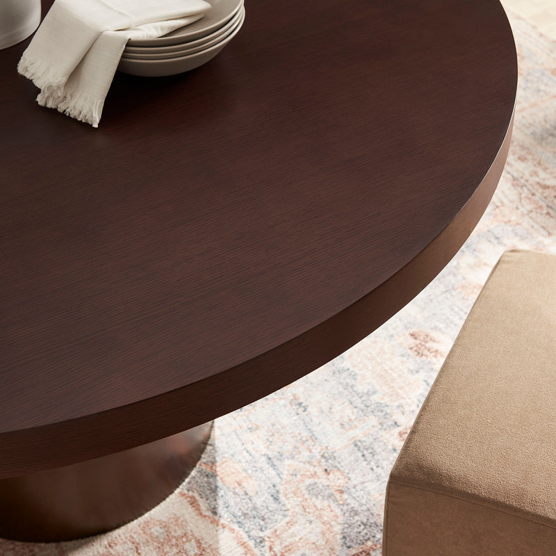 Dark Walnut Burnished Brass