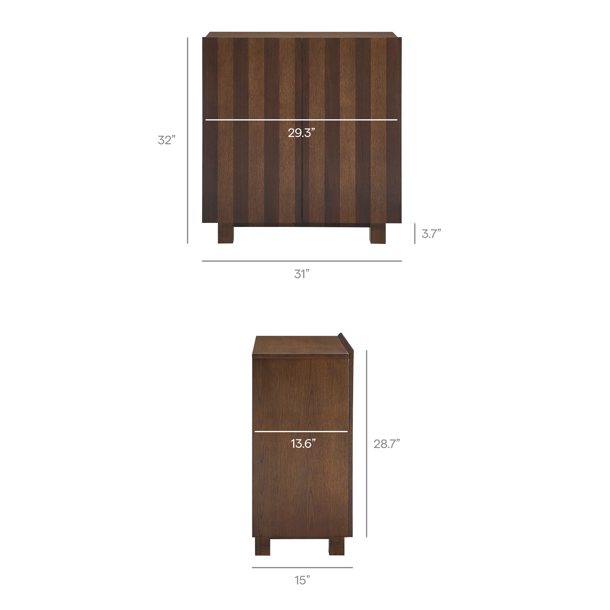Dark Walnut Stripe