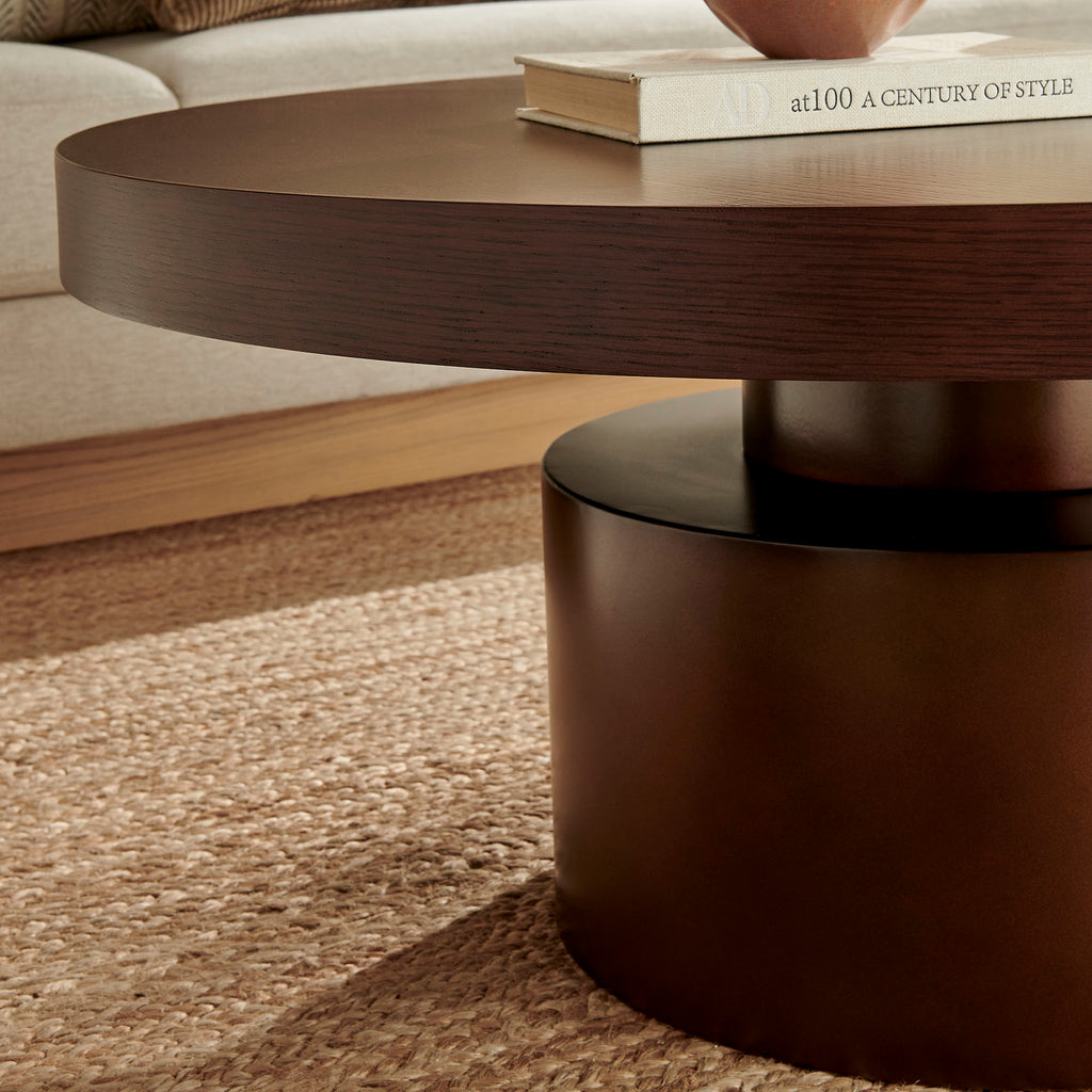 Dark Walnut Burnished Brass