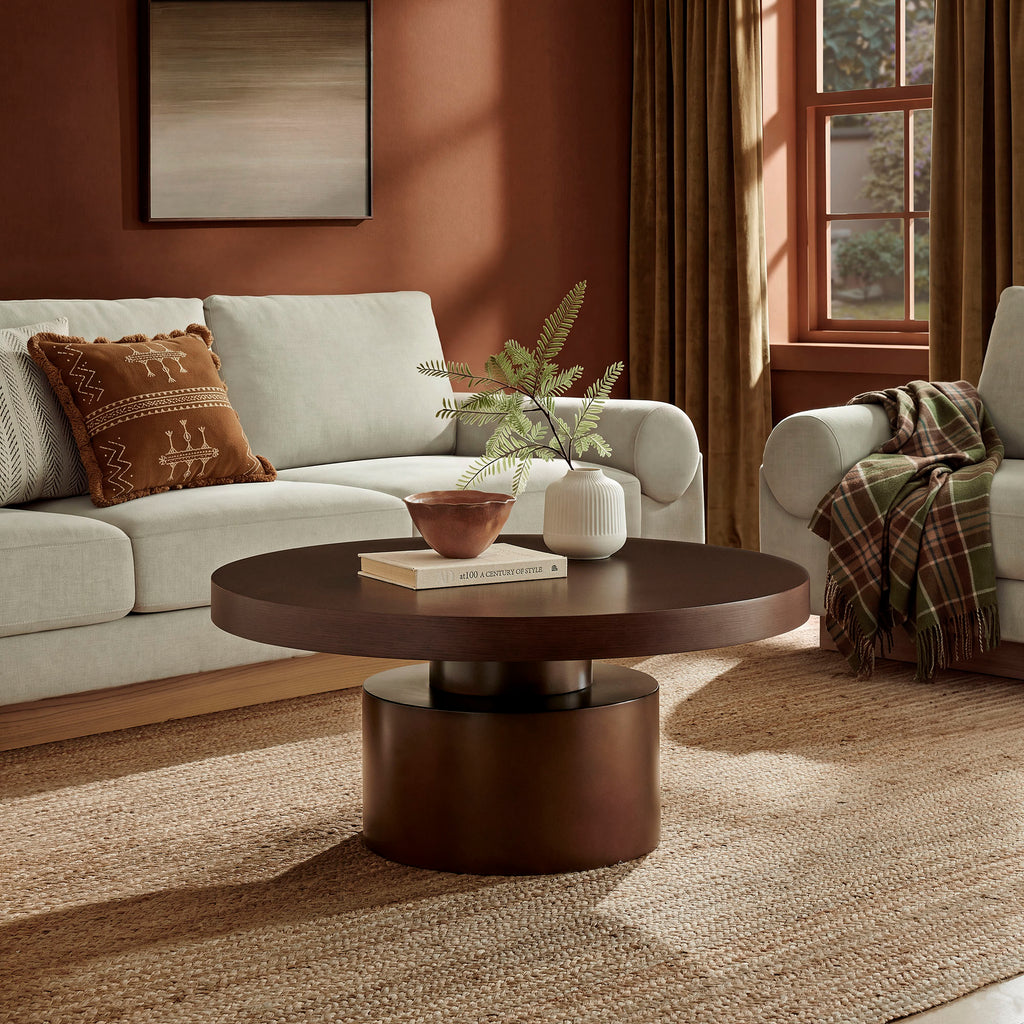 Dark Walnut Burnished Brass
