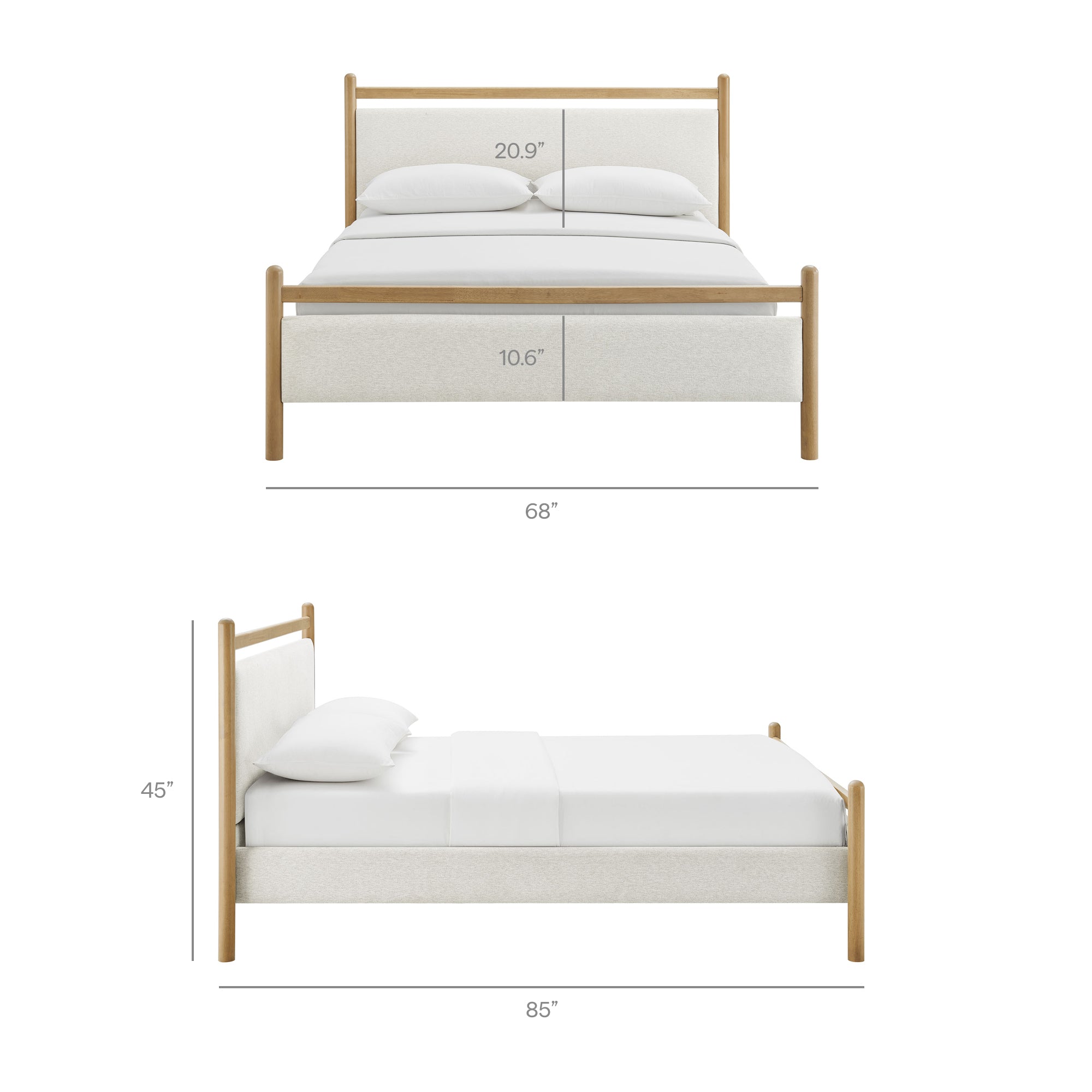 Light Oak Heathered Ivory / Queen