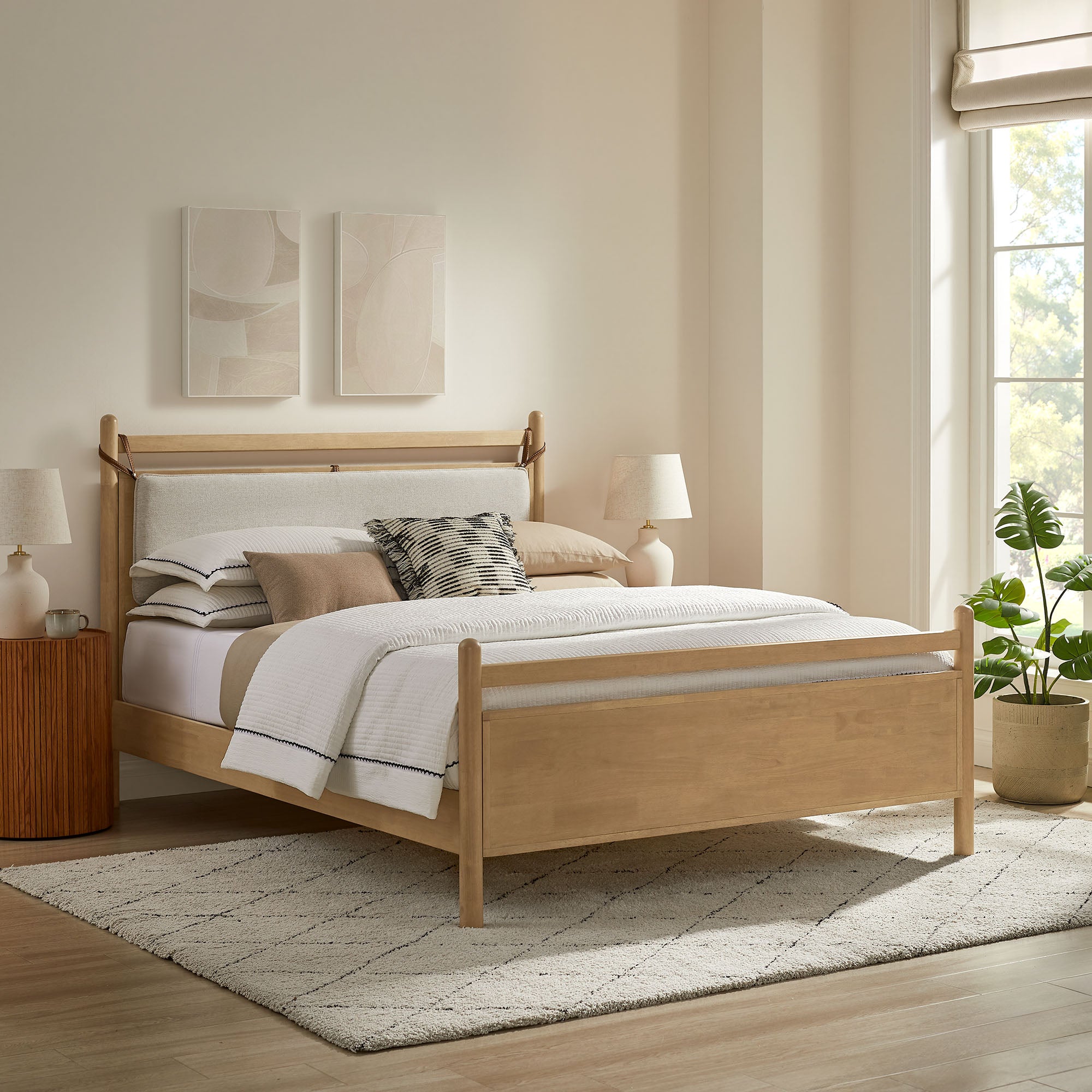 Light Oak Heathered Ivory / Queen