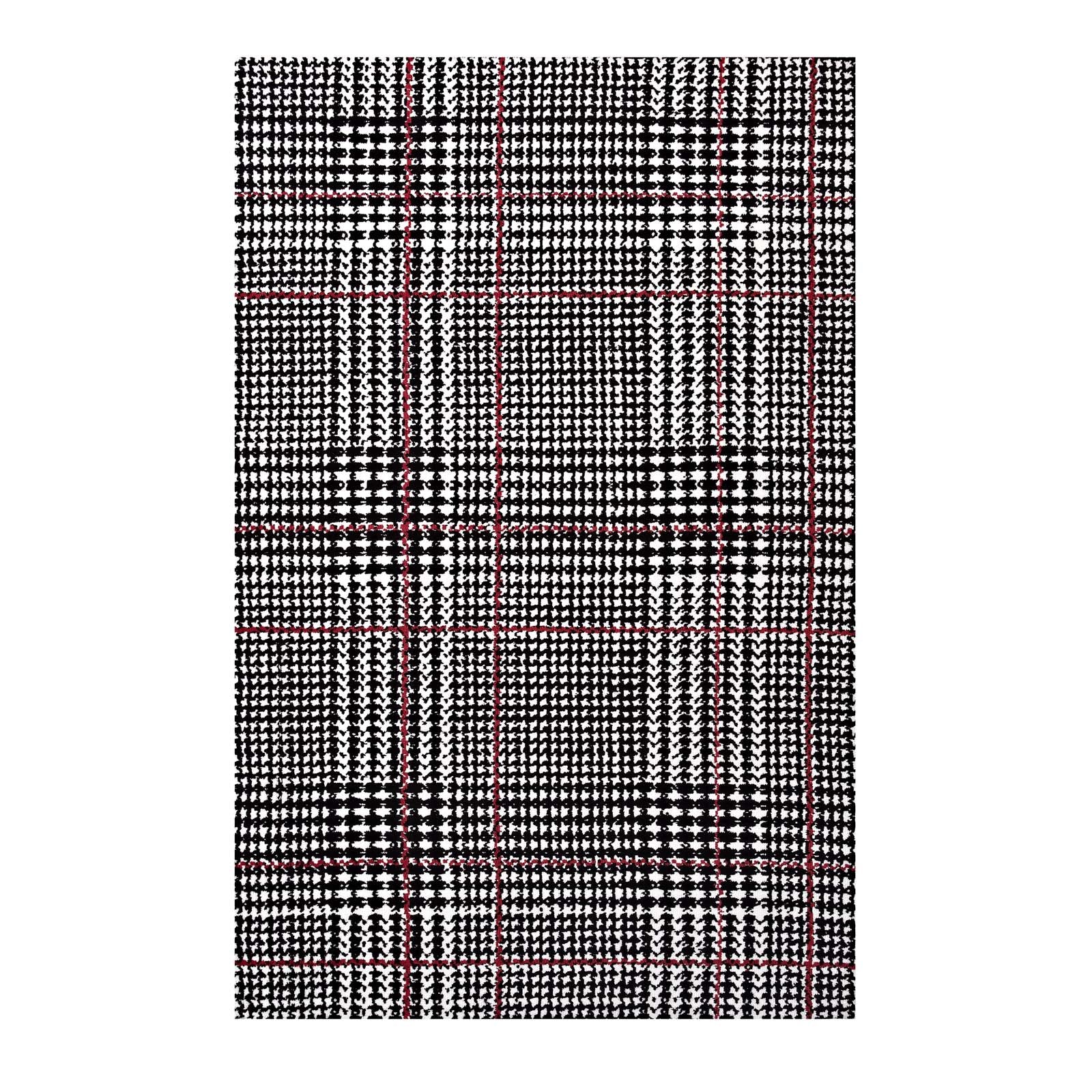 Ivory Black and Red / 5x8