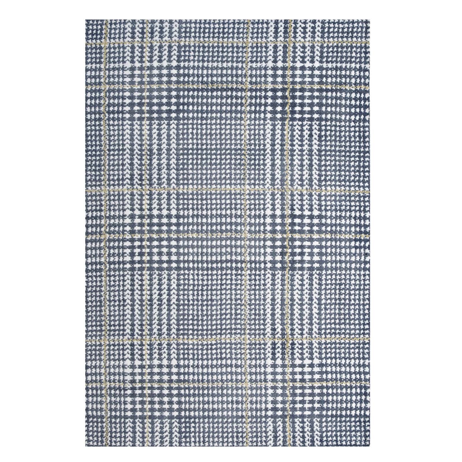 Ivory Cadet Blue and Citron / 5x8