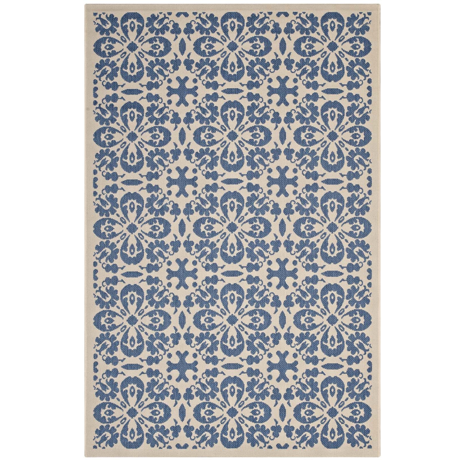Blue and Beige / 5x8