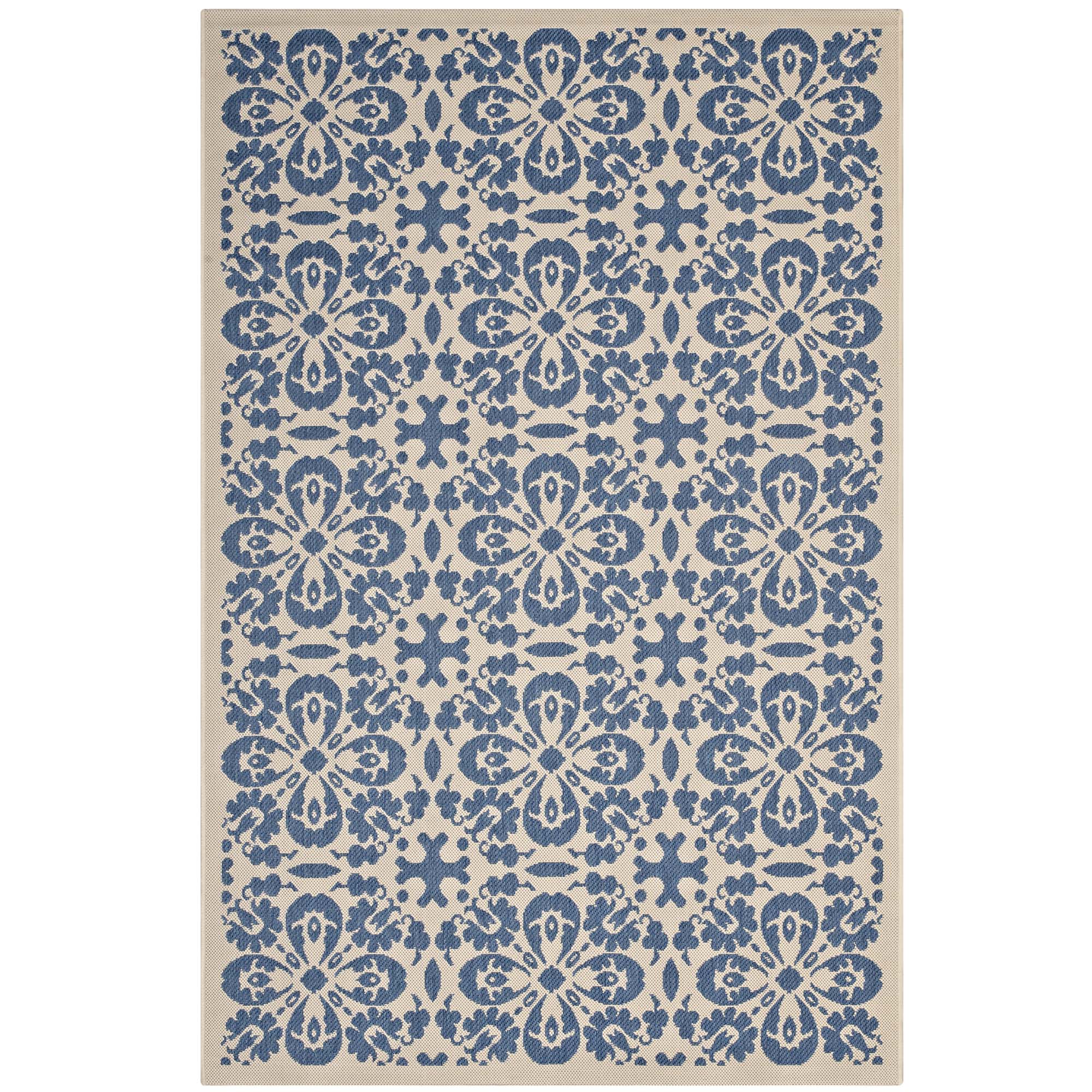 Blue and Beige